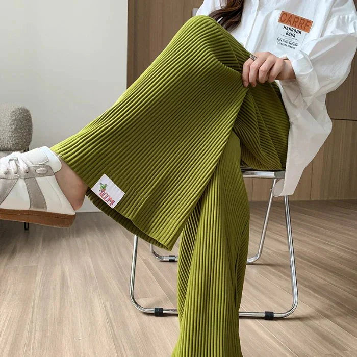 Nivara – Ribbed Maternity Trousers - E - moda