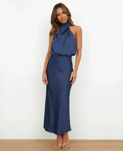 Vivienne Waistline Midi Dress - E - moda